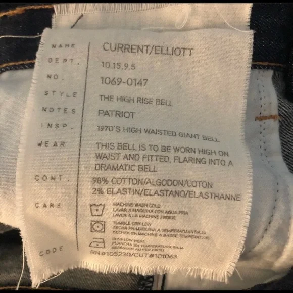 Current Elliot High Rise Bell - Picture 5 of 8